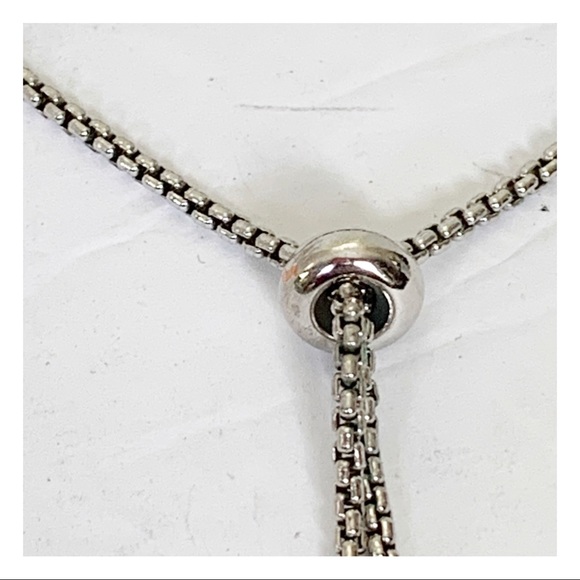 bezel set sparkling crystal slider clasp silver tone  bracelet holiday formal - Picture 13 of 16